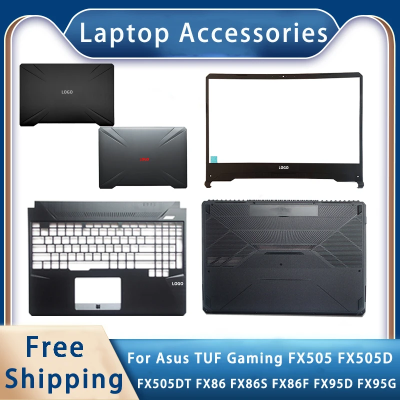 Baru untuk ASUS TUF Gaming FX505 FX505DT FX86 FX95D Aksesori Laptop pengganti penutup belakang Lcd/Bezel depan/bawah dengan LOGO