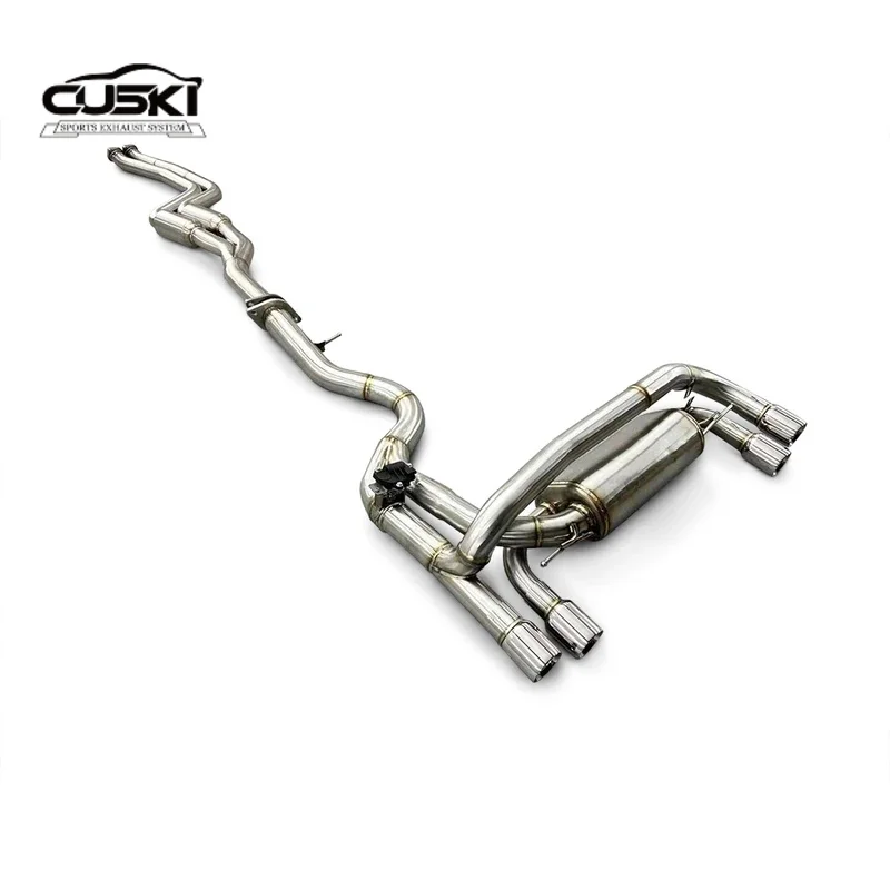 Stainless Steel Automotive Exhaust Parts fit BMW 1M E82 3.0T 2007-2012 racing Exhaust Muffler pipe Exhaust Modification