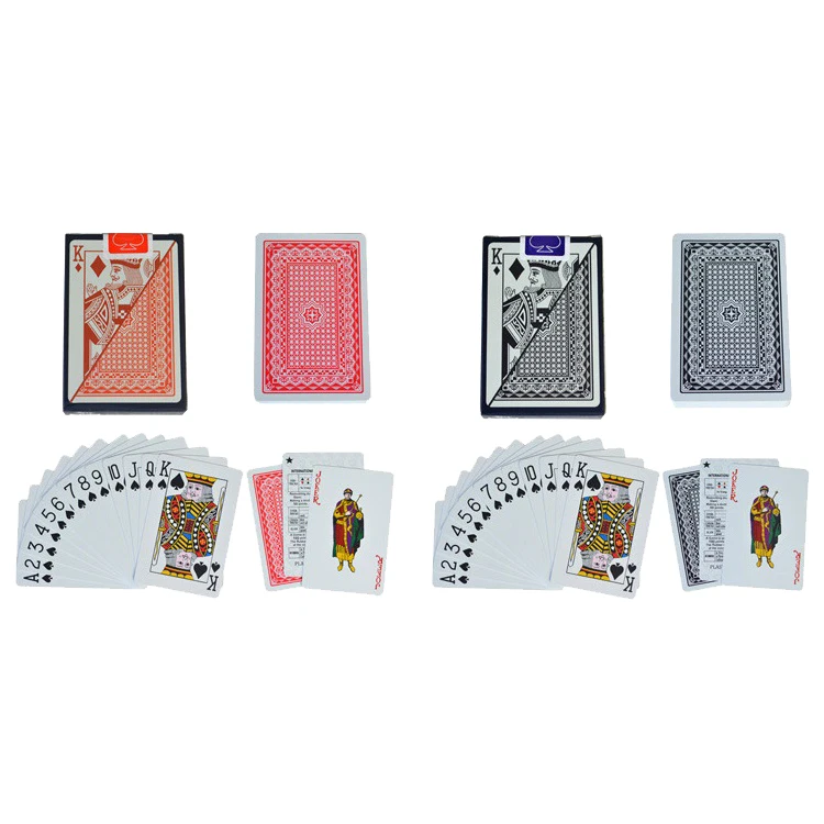 Multiplayer Game Card Creative Box Packed Waterproof Texas Playing Cards Plastic Durable Poker Magic Tricks Tool,Black