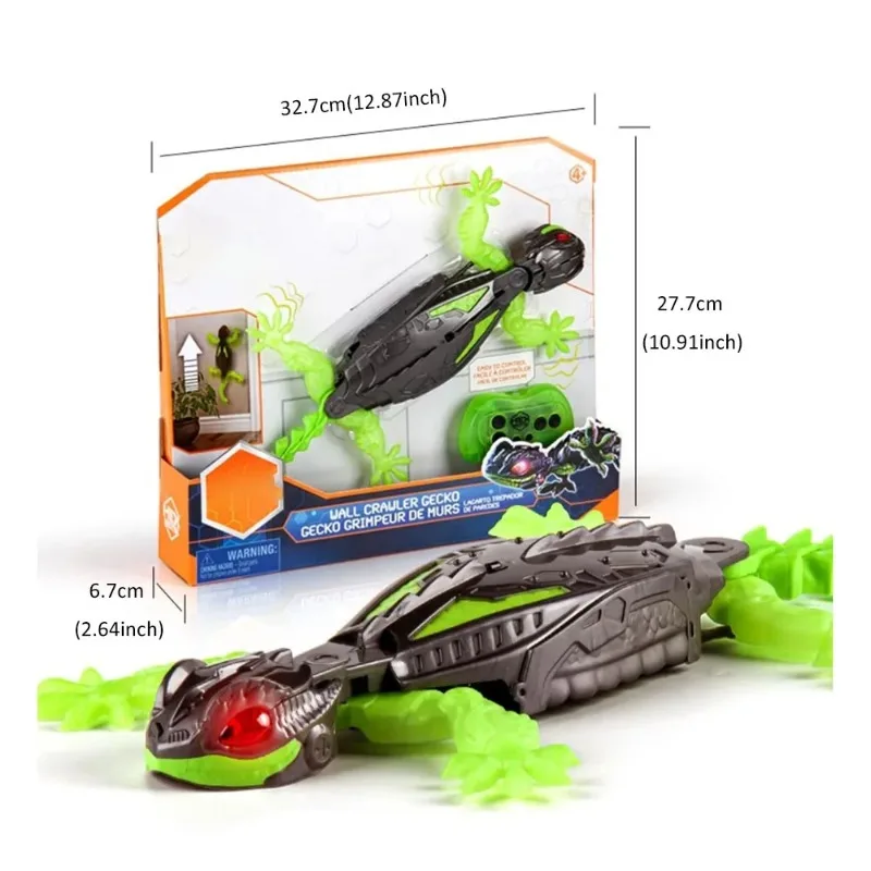 Crawler elettrico intelligente Gecko Bionic: regalo giocattolo robot meccanico per arrampicata su parete con telecomando ricaricabile