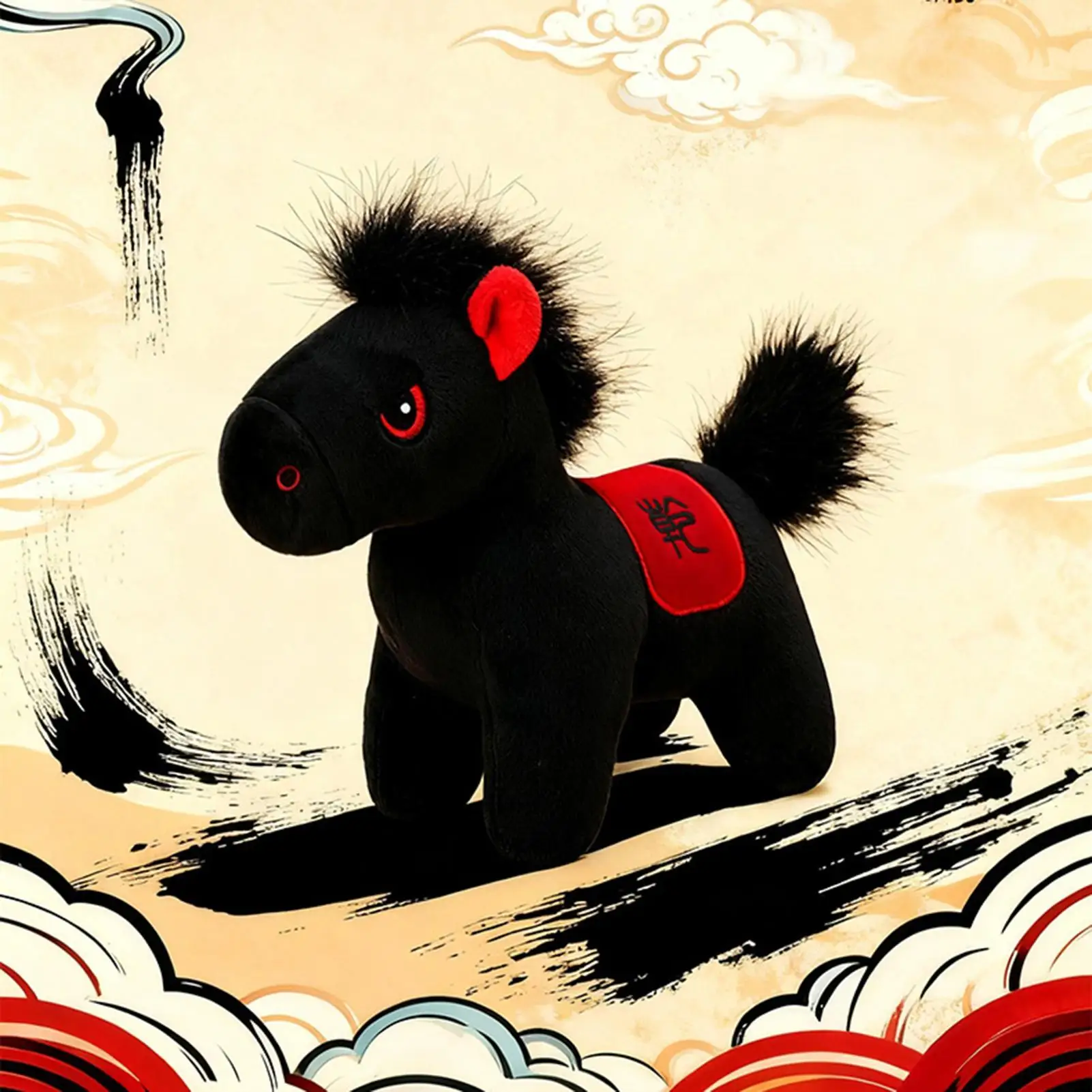 21cm Lucky Horse Plush Toy Year Of The Horse 2026 New Year Mascot Plush Doll Kids Gift Spring Festival Party Home Decoration