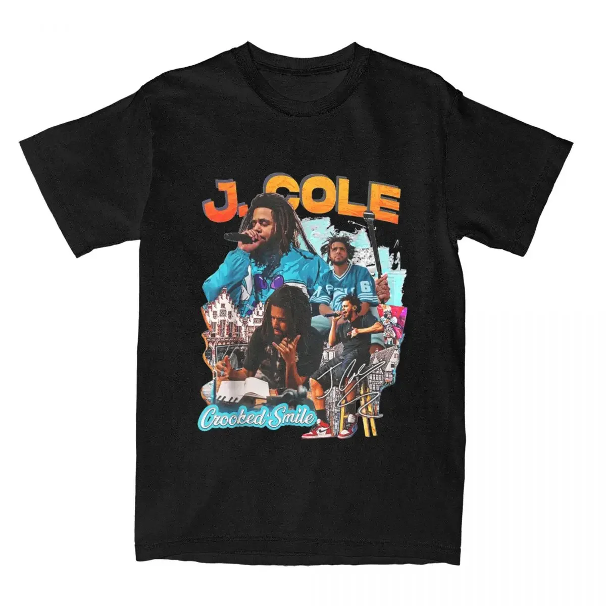 New Arrival Clothing Funny J Cole Rapper Hip Hop Bootleg T-Shirts for Men Women Crew Neck Cotton Short Sleeve Tee Shirt harajuku