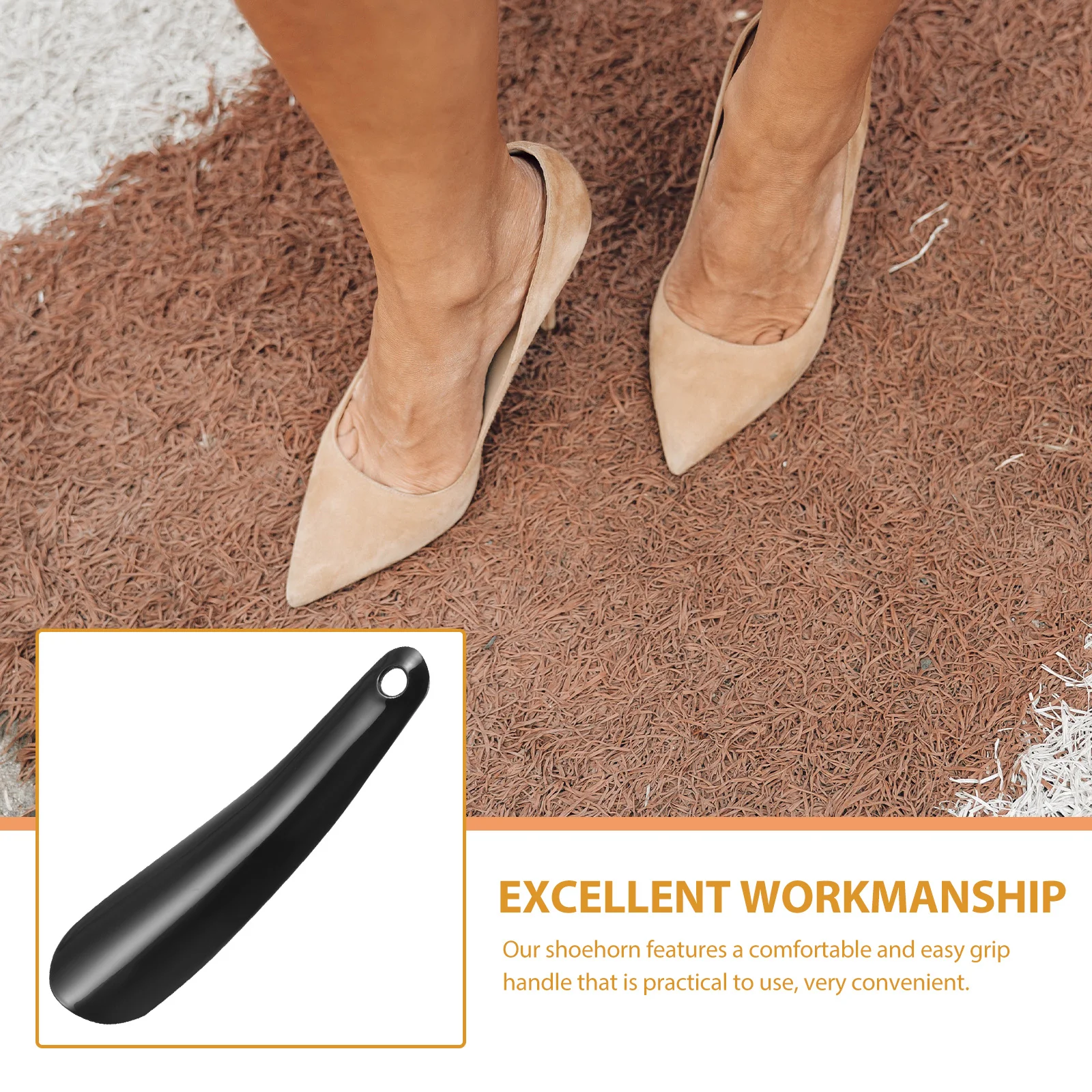 

Plastic Horn Short Handle Shoehorn For Men Women Kids Shoe Wearing Helper Ergonomic Travel Shoe Spoon Boot Jack