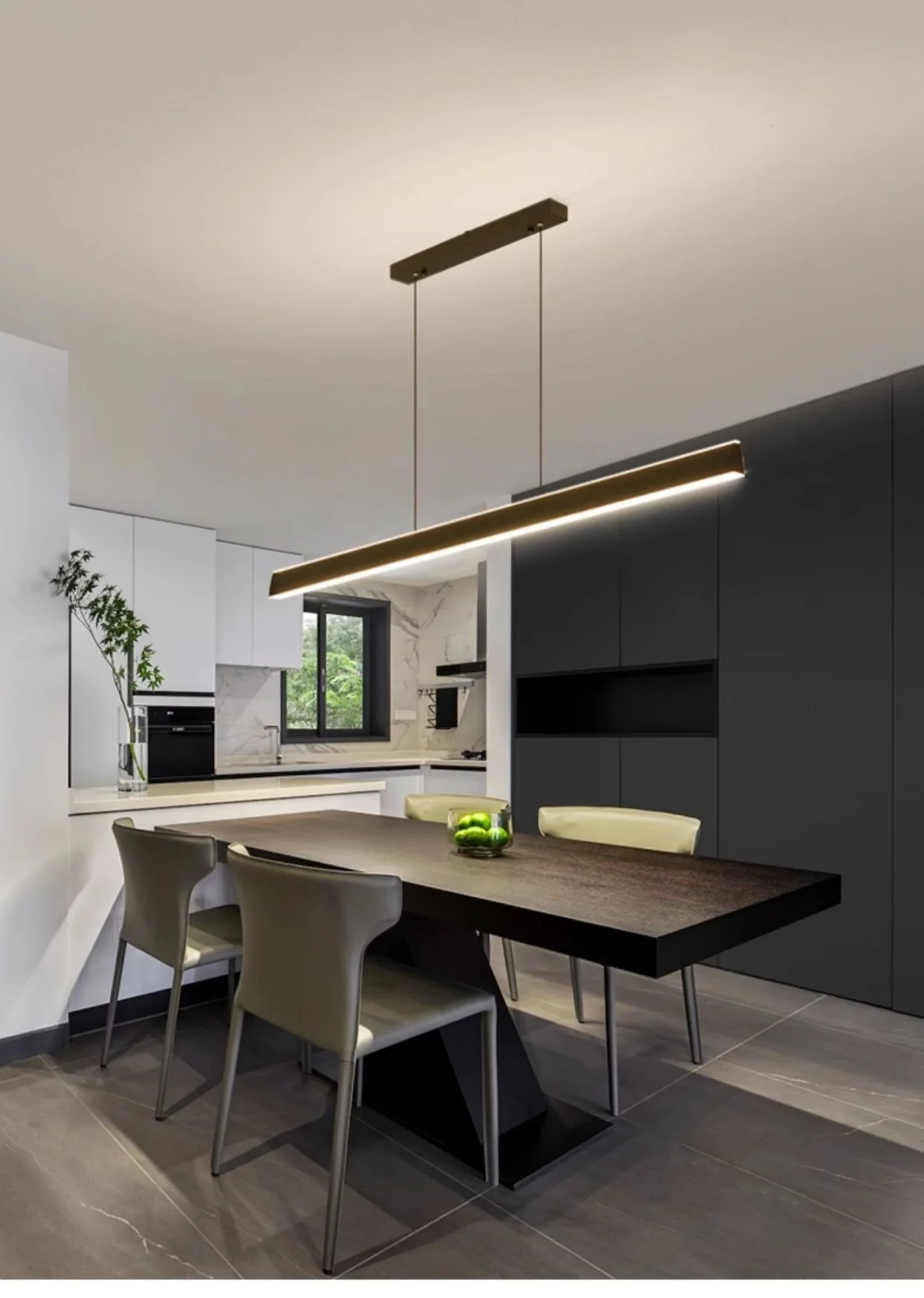 Nordic Minimalism Oval LED Pendant Light