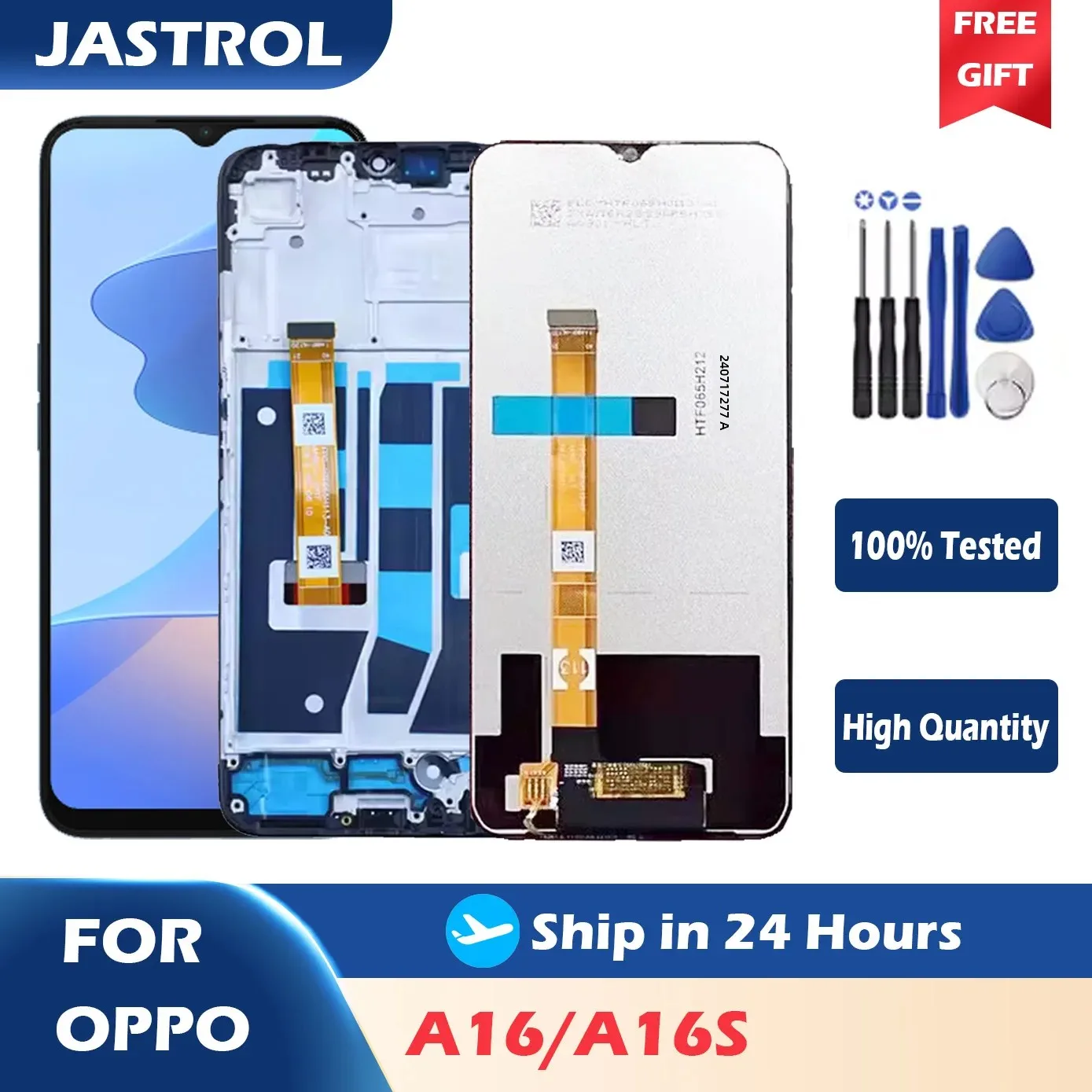 

6.52" LCD For OPPO A16 A16s Touch Screen Digitizer Assembly CPH2269 CPH2271 Display Screen Replacement Parts With Frame