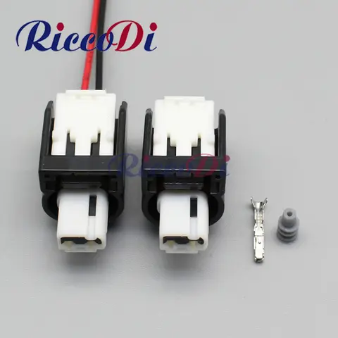 1 Set 2 Pin Female Automotive Waterproof Connector Sensor Fuel Injector Wire Harness Plug 6189-7456 For Car