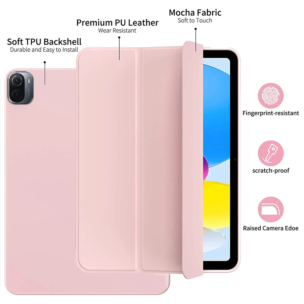 Slimme Hoes Voor Xiaomi Pad 6/Pad 6pro 11 "Funda Pu Lederen Drievoudig Standaard Hoesje Voor Xiaomi Pad 5/Pad 5pro Auto Sleep/Wake Coque