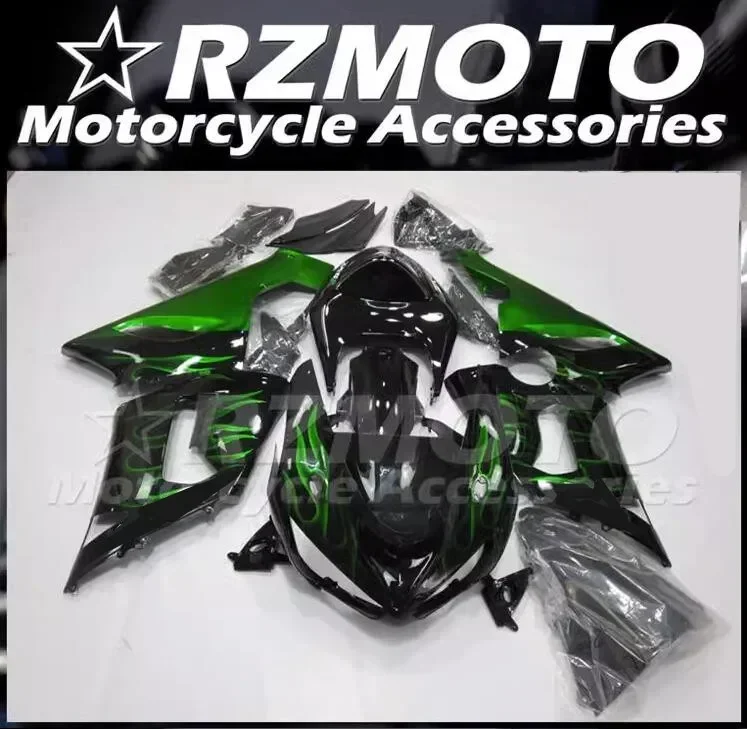 

4Gifts New ABS Full Fairings Kit Fit For KAWASAKI ZX-6R ZX6R 636 2005 2006 05 06 Bodywork Set Custom Green