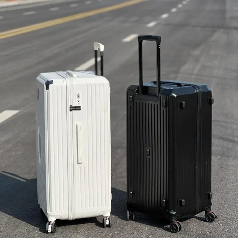 Unisex Rolling Travel Luggage Cabin Holiday Suitcase Set Couples Travel Anti-Fall Password Outing Luggage Case Universal Wheel