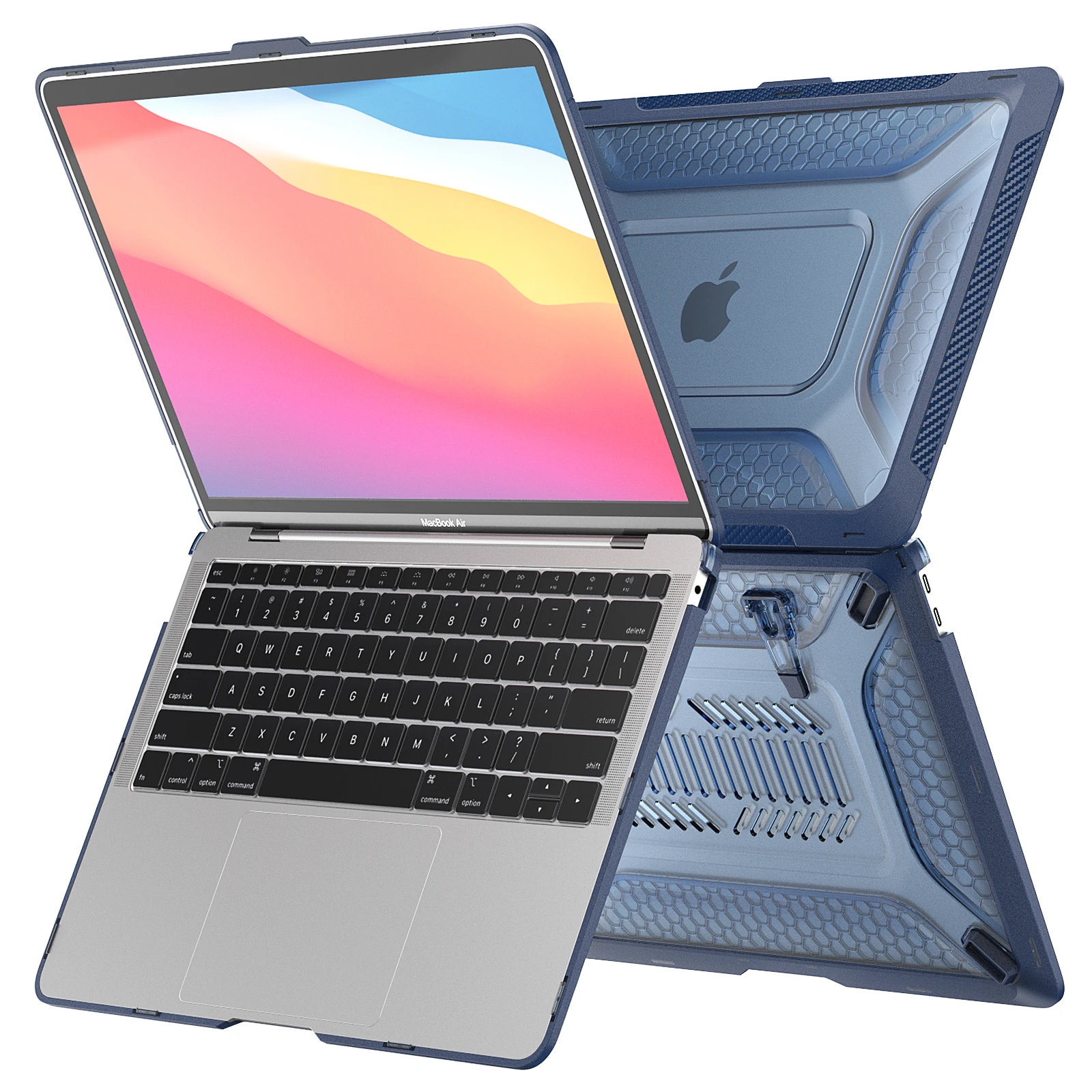 Imagem -04 - para Macbook Pro 13 Polegada A2338 m2 m1 Portátil Substituir Capa A2289 A2159 A1706 A1989 A1708 Mac Militar à Prova de Choque Cases Protetores