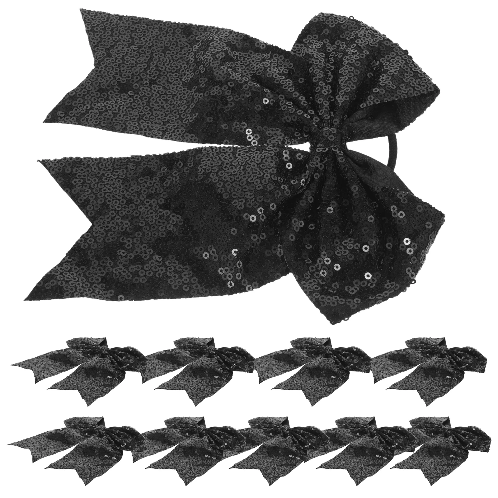 

10 Pcs European and American Bow Headdress Child Hair Ribbon Cloth Cheerleader Bows for