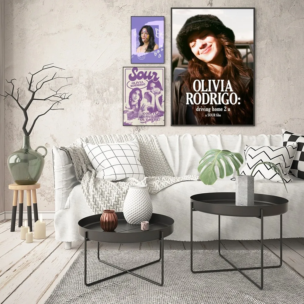 1pc Singer O-Olivia Cool R-Rodrigo Poster Good Quality Prints Vintage Room Home Bar Cafe Decor Aesthetic Art Wall Painting