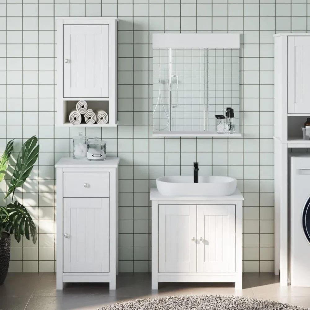 

Bathroom Furniture Set White,3206500