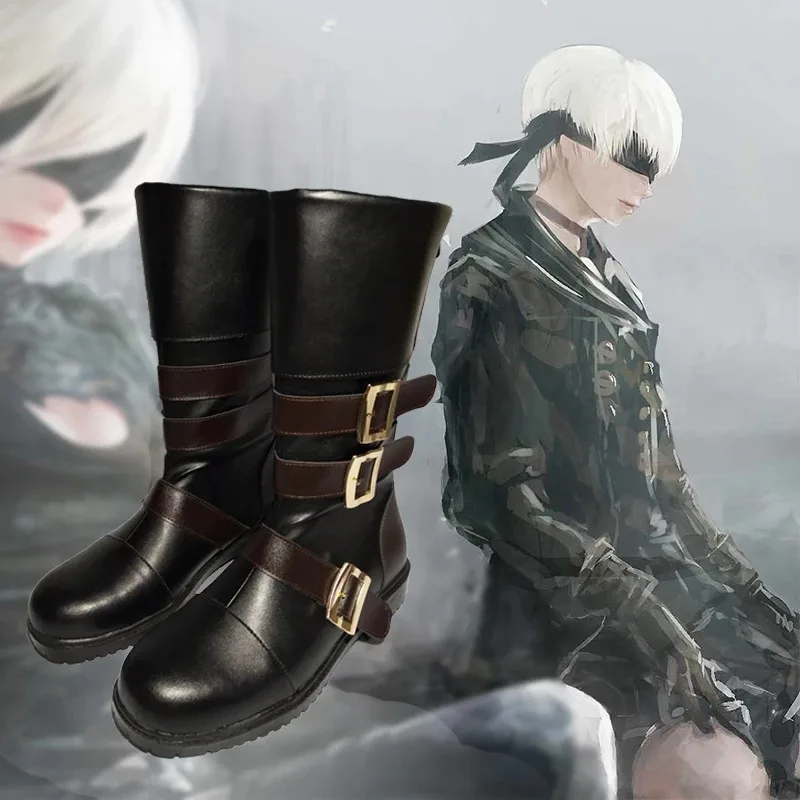 

Game Anime Cosplay NieR Automata 9S YoRHa Boots Shoes Adult Halloween Party Costume Accessories Custom Made