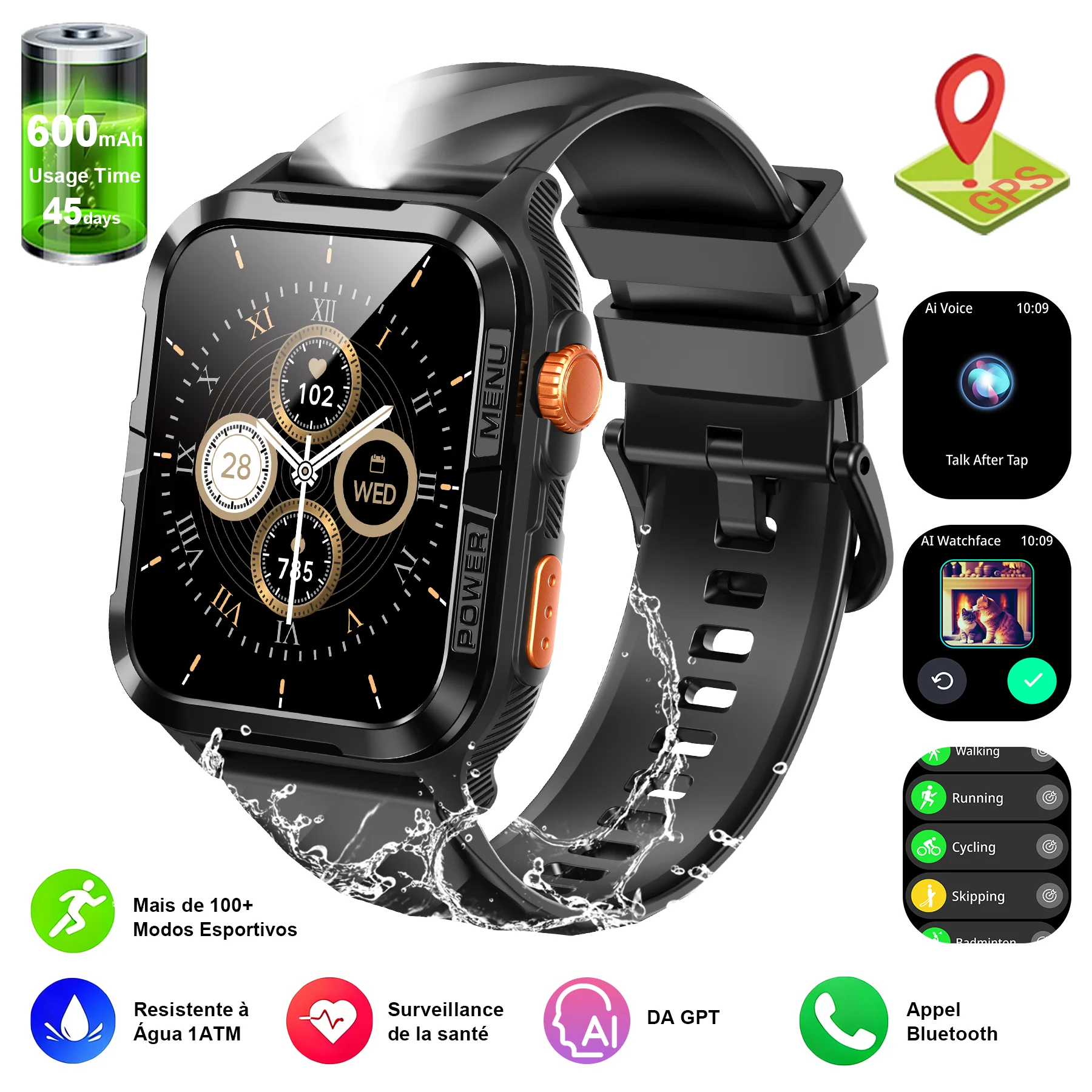 Blackview Smart Watch For Men Women GPS