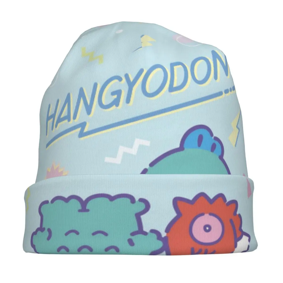 Kawaii الأسماك Hangyodon بونيه القبعات كول الشارع Skullies قبعة صغيرة الرجال النساء الدافئة ذات الاستخدام المزدوج قبعات #3