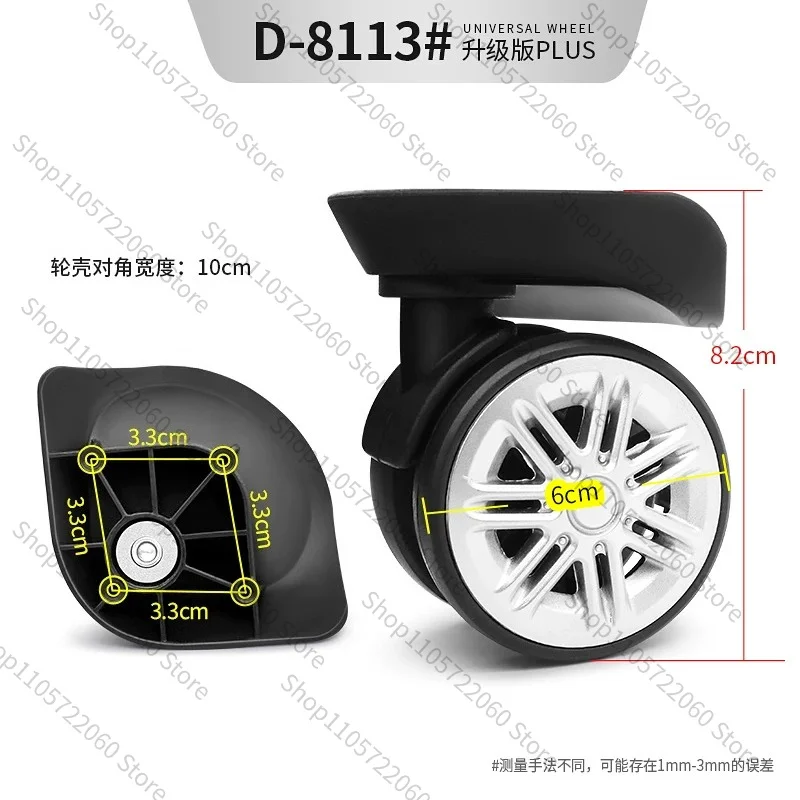 For Universal Luggage Swivel Wheel, Replacement Caster for Trolley Case, Travel Suitcase Repair Roller