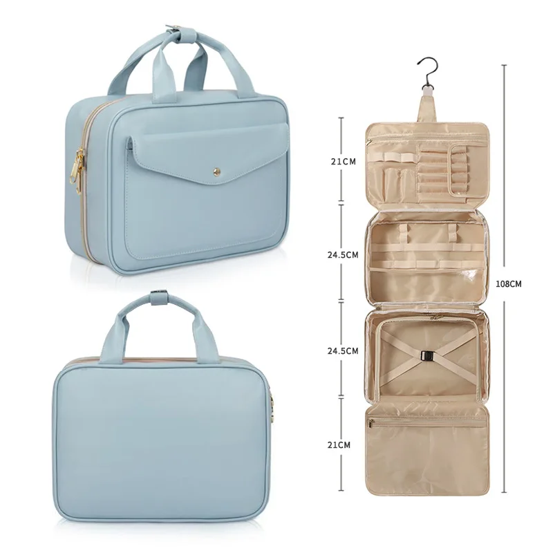 

Large Capacity Fashion Women's Cosmetic Bags Classification Multi-layer Toilet Bags Travel Portable Handbags