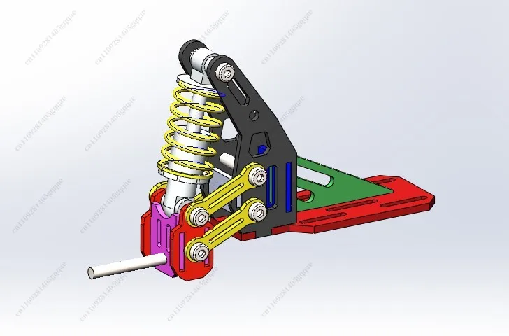 Four-wheel Skateboard Suspension Shock Absorber Bridge Shock Absorber Bridge Spring Shock Absorber