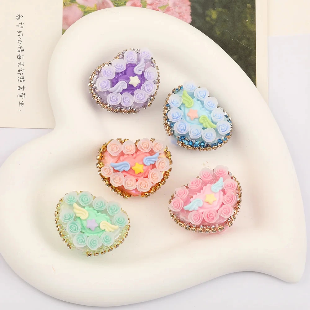 Cordial Design 20Pcs Fancy Beads/Rhinestone Luminous Effect/Flower Shape/Hand Made/Jewelry Findings & Components/DIY Beads