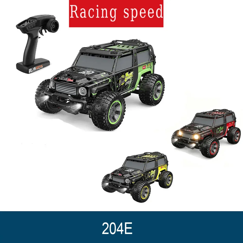 

204E масштаб 1/10, пульт дистанционного управления, полный привод, 2,4G, бесщеточный, 50-60 км/ч, высокоскоростной 4-канальный вездеходный радиоуправляемый автомобиль