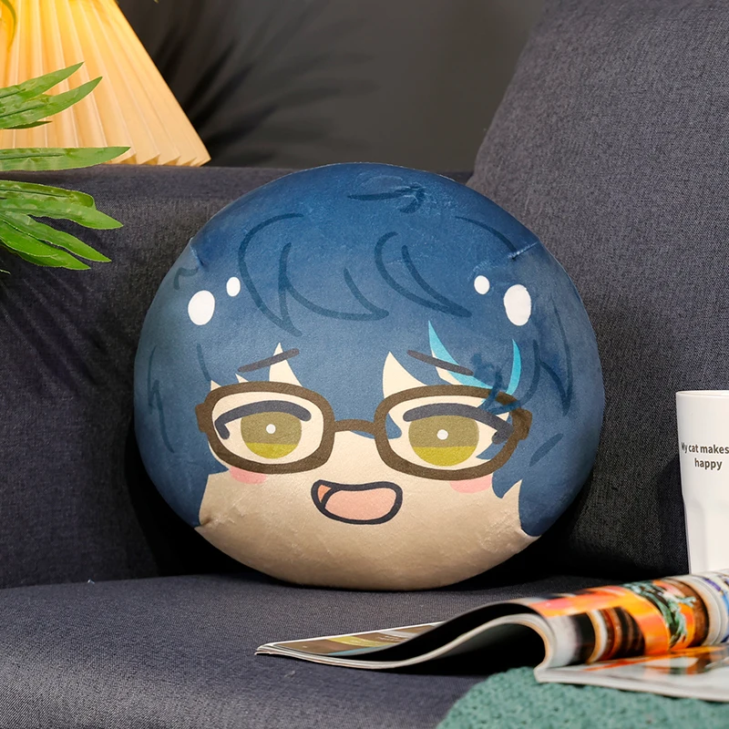 Ensemble Stars Sakuma Ritsu Omanjuu Plush Cushion Ayase Mayoi Game Character Soft Round Stuffed Pendant Kagehira Mika Itsuki Shu