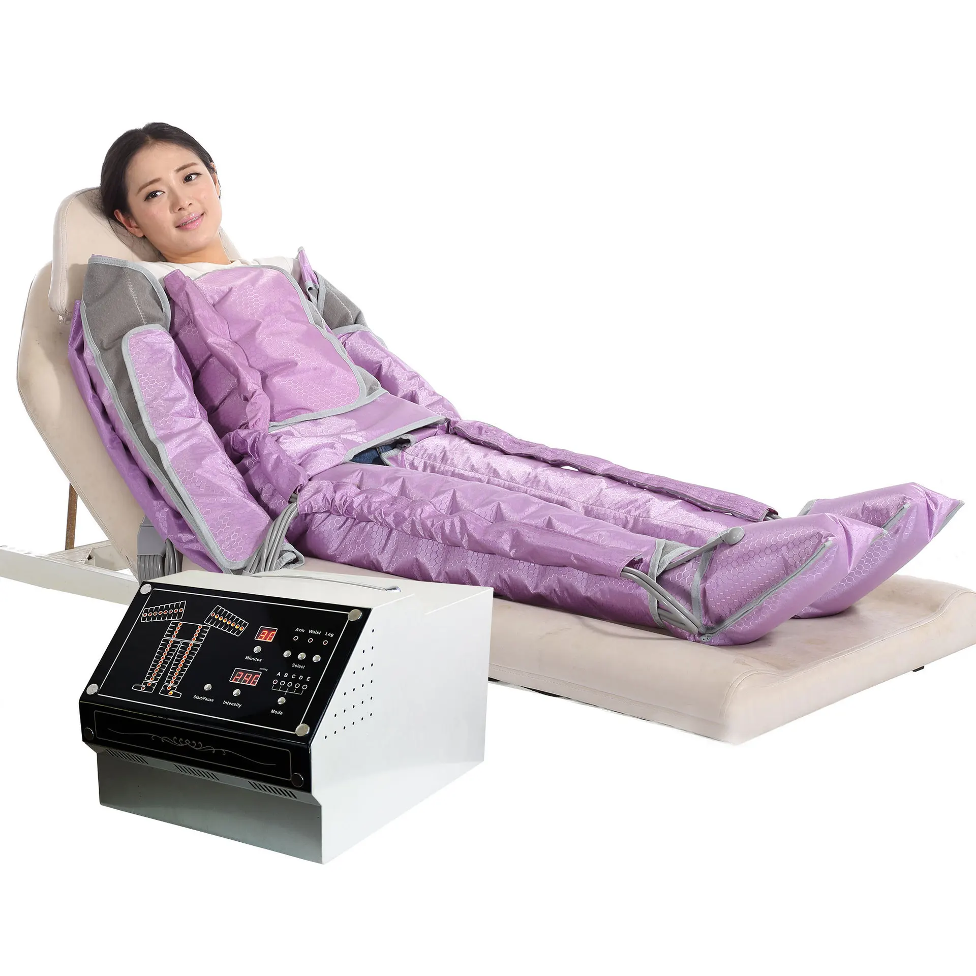 Cross-border hot-selling air wave instrument, whole body automatic  pressure airbag massage lymphatic physiotherapy instrument