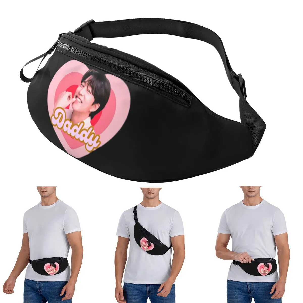 

Crossbody Waist Bag Gong Yoo Men Women Fanny Pack Travel Running Money Phone Pouch