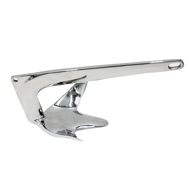 316 Stainless Steel Bruce Anchor for Marine Boat & Kayak 8kg with Polishing Accessory 6