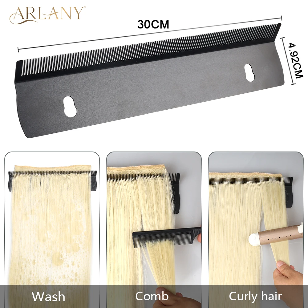 Stainless Steel Hair Extension Holder Hanger Tools With Vacuum cup & double sided tape to stick onto the wall