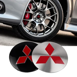 Rad Hub Cap -Aufkleber, Auto Reifendeckel, Mitsubishi Ralliart, Lancer, Wettbewerb, Outlander, Asx, Airtrek, 56 mm, 4pcs 9 Hauptverkaufszubehör Mitsubishi Airtrek - №2