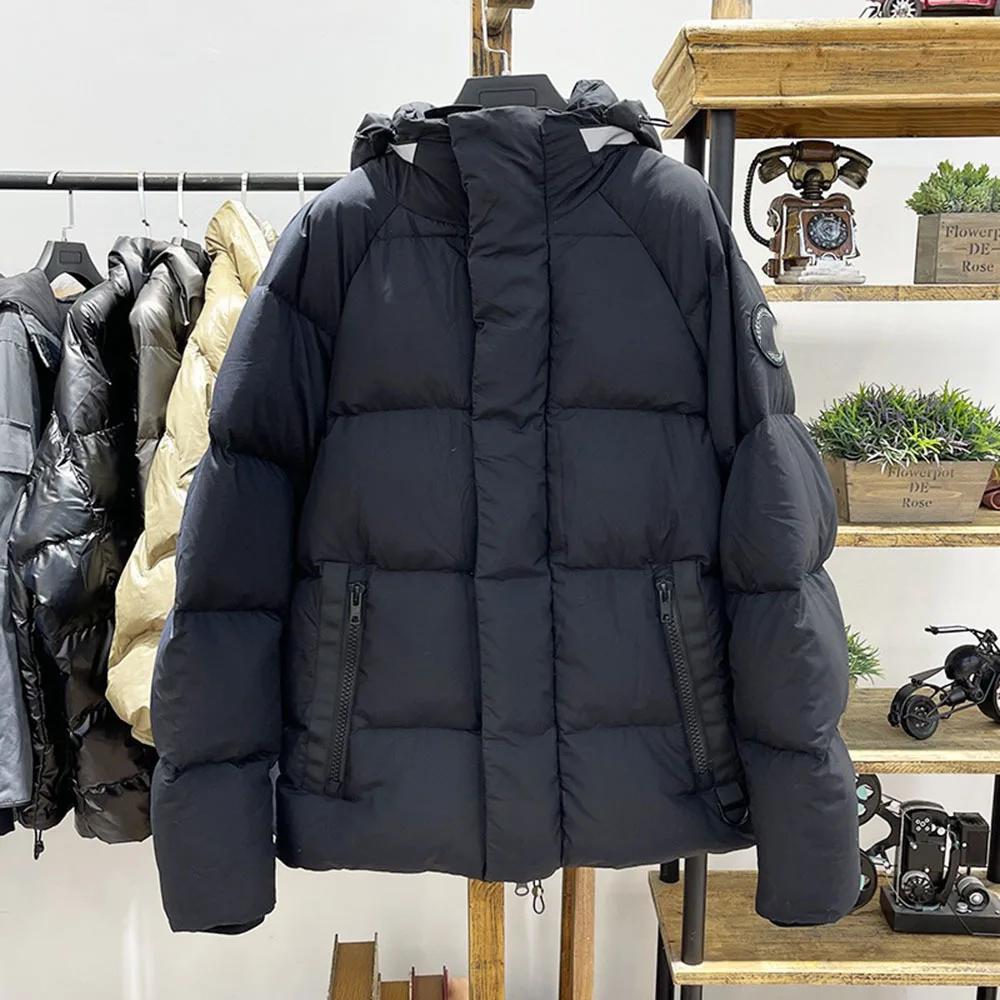 2023 Winter Puffer Jas Vrouwen Hooded Parka Luxe Nieuwe Witte Outdoor Korte Down Jas Vrouwen Mode Dikker Sneeuw Warm overjas