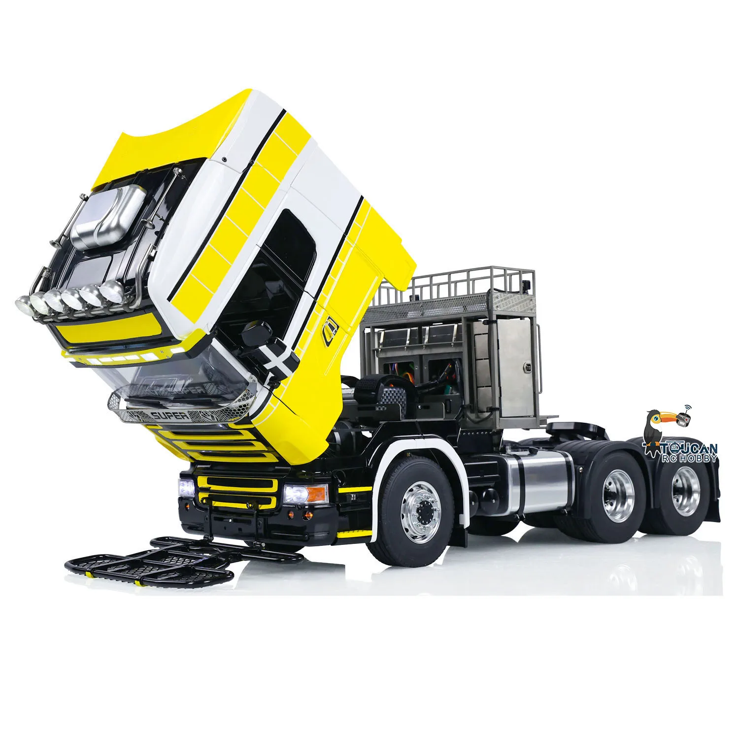 6x6 LESU 1/14 RCトラクタートラック メタルシャーシ RTR ラジコンカー サウンドライト装飾エアコンおもちゃ THZH1780