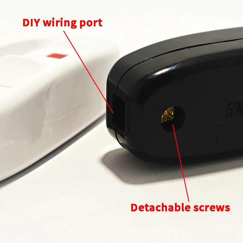 

On/Off Button with Indicator Inline Cord Switch for Table Lamp Desk Light Bed Lamp 10A 250V Appliance Switch