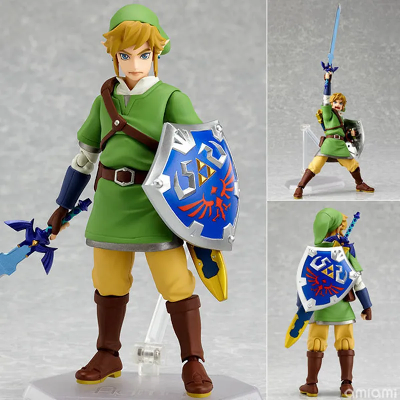 

New 14CM The Legend of Zelda Skyward Sword Link movable figure model For Children's Gifts