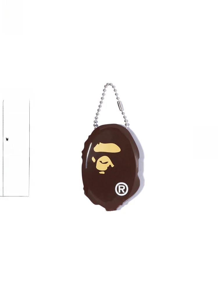 

Pure Color Multi-Color Monkey Man Coin Purse Hanging Chain Accory Hard ell Coin Pouch Faionable Men's Wallet