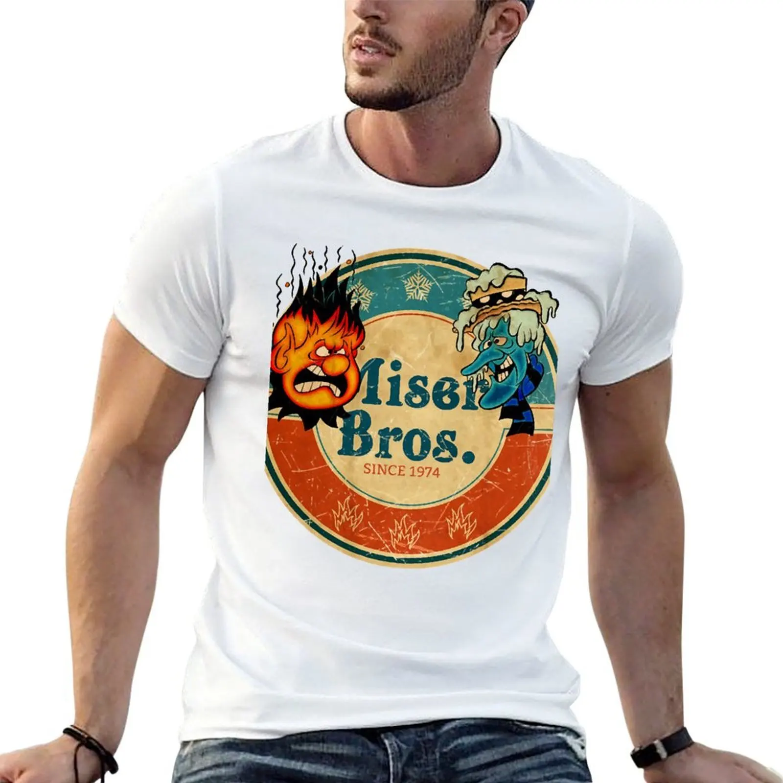 

Claymation Snow Miser Retro Miser Bros Since 1974 Vintage T-Shirt man tshirt man t shirts for men casual T-Shirt