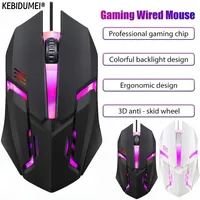 USB Wired Mouse Colorful LED E-Sports Gaming Mouse 5000 DPI Wired Mice Optical Wired Gamer Mouse For Desktop Laptop PC Computer
