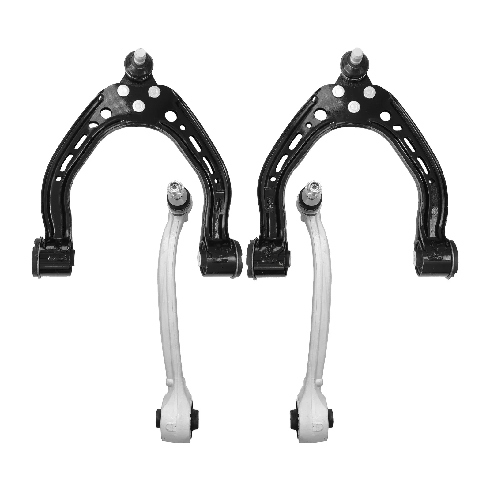 

TOPICKSAP 4Pcs Front Upper Lower Control Arm w/Ball Joint for Tesla Model S 2012-2023 Model X 2016-23 1043965-00-A 1041570-00-B