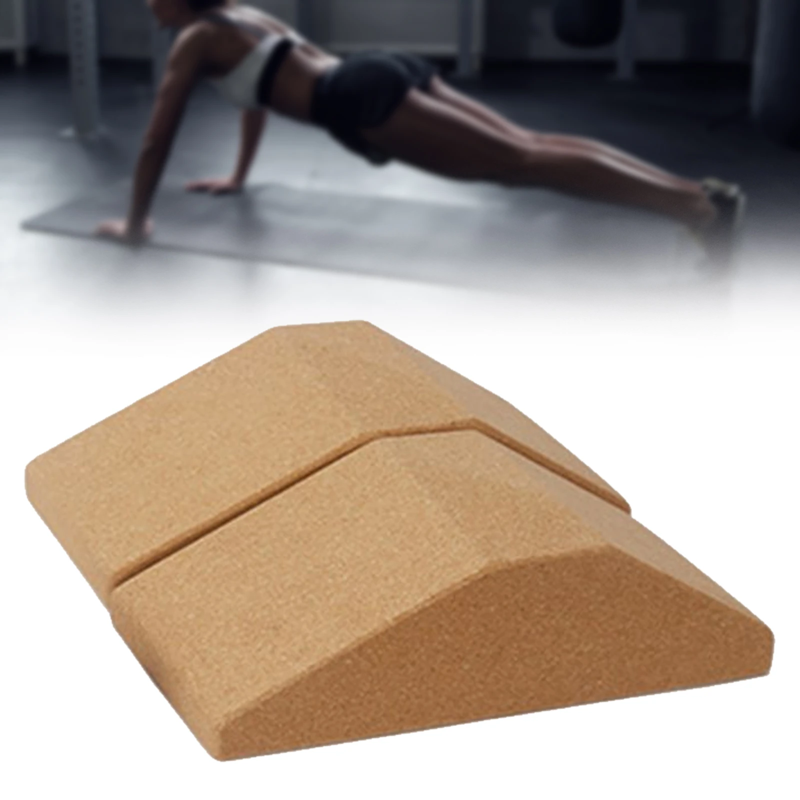 Cork Squat Wedge Yoga Block Squat Ramp Incline Board Yoga Brick for Training