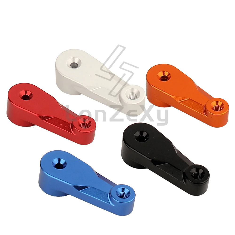 CNC Aluminum Heavy‑Duty Servo Arm For Axial SCX6 1/6 RC Crawler Upgrade Part,Black Red Silver Blue Orange Optional 14.3g