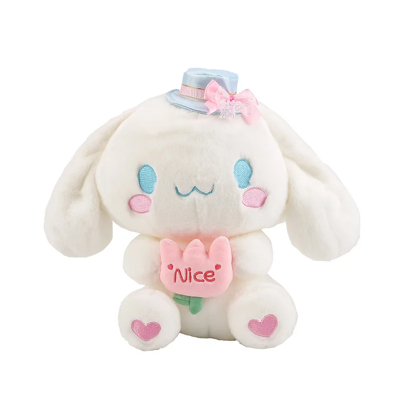 Kawaii Cinnamoroll Knuffel Sanrio Gevulde Pop voor Kinderen Verjaardag Kerstcadeau Zacht Slaapkussen Schattige Pop voor Meisjes Groothandel
