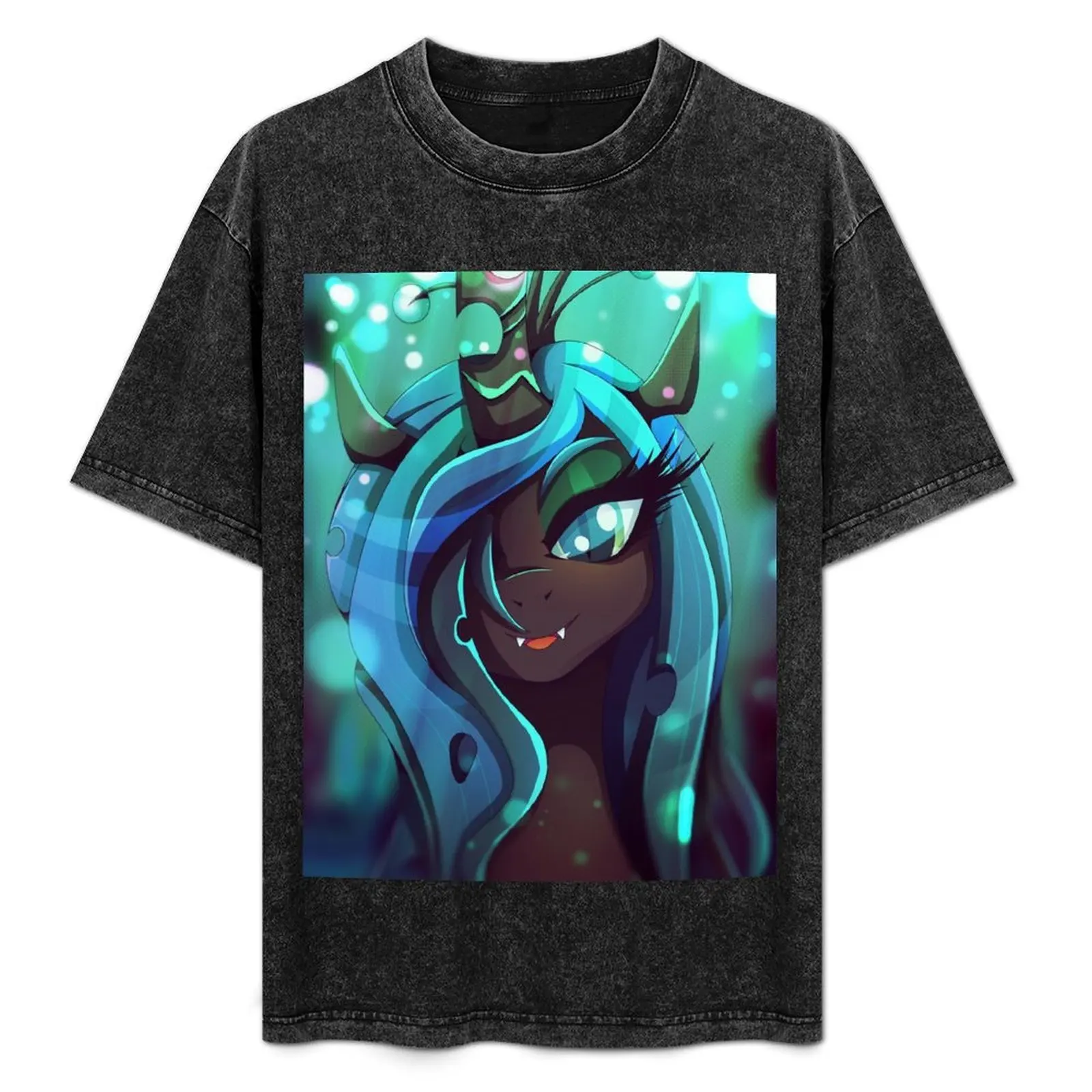 

Queen Chrysalis T-Shirt Big Size Crew Neck T-Shirt