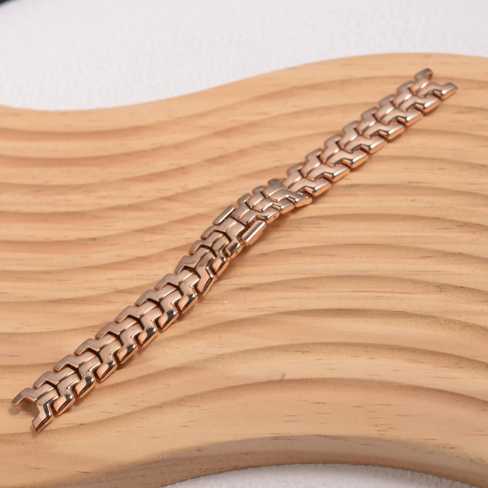 15mmx7.5mm Silver Two-tone Concaved Mouth 316L Stainless Steel Watchband Solid Links Bracelet Fit For TAG Heu Link Watch
