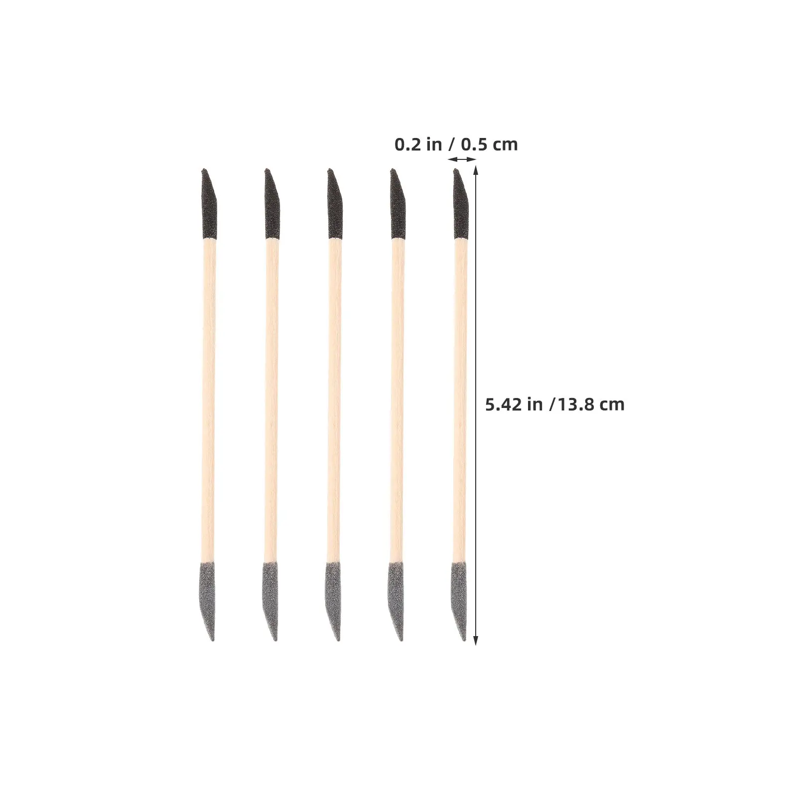30Pcs Dual-Sided Nail Shaping Sticks Wooden Sanding Tools for Precision Manicure Pedicure Detailing Polishing Buffing Cuticle