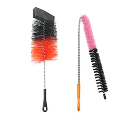 SY 2Pcs/Set Long Handle Cleaning Brush Sets For Narrow-mouth Bottle Pipe Bong Washing Sports Water Bottle Glass Tube Cleaner