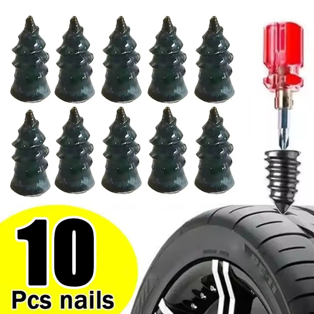 

Комплект для ремонта бескамерных шин мотоцикла/электрического велосипеда — инструмент для быстрого фиксации проколов с 50 резиновыми струнами и винтами для ремонта вводы с клеем