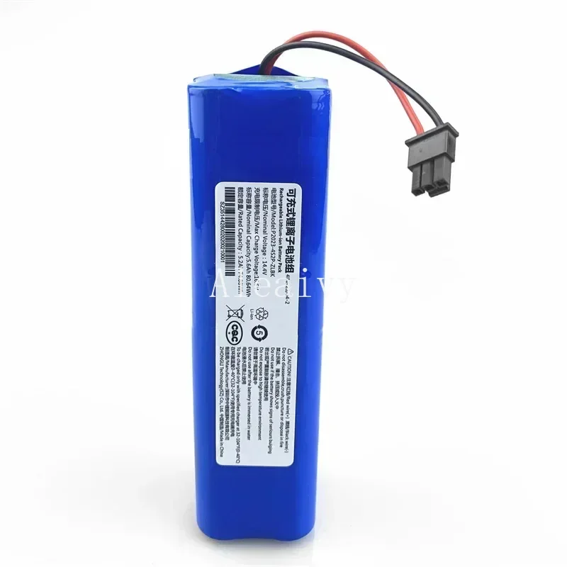 Imagem -02 - Substituição de Lítio Baterias Adequado para Eufy Robovac Robô Varrendo Inteligente x8 Aspirador Híbrido 18650 14.4v 9800mah