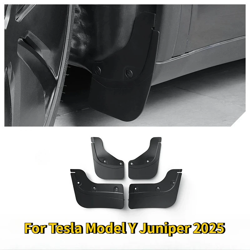 

Mud Flaps for Tesla 3 Highland Model Y Juniper 2025 Mudguards Replacement Splash Guards Car Modification Hidden Special Mudguard