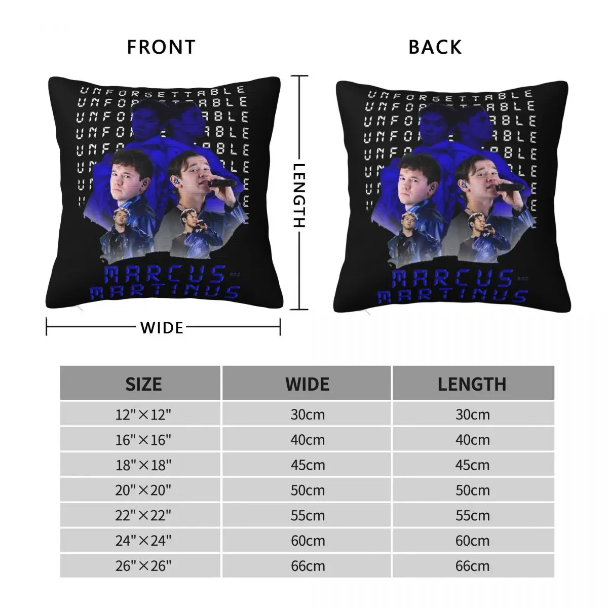 Marcus And Martinus Sweden Pillowcase Double-sided Printing Polyester Cushion Cover Gift Throw Pillow Case Cover Home Square